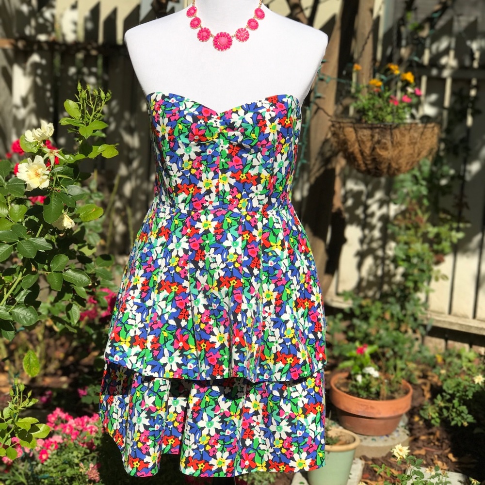 Kate Spade Karmen in Full Bloom Peplum Dress